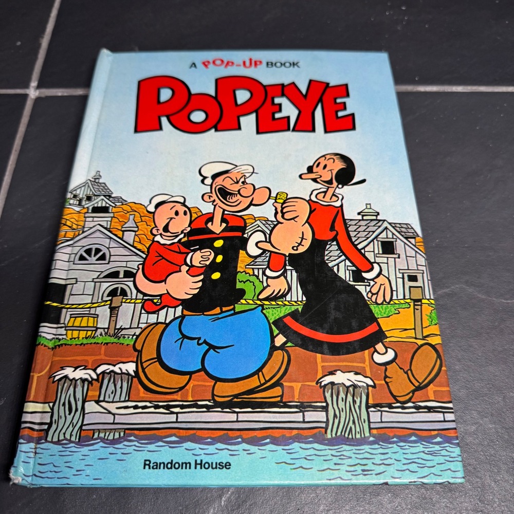 Vintage‎ 1981 Popeye Pop-Up Book Random House George Wildman Collectible Cartoon